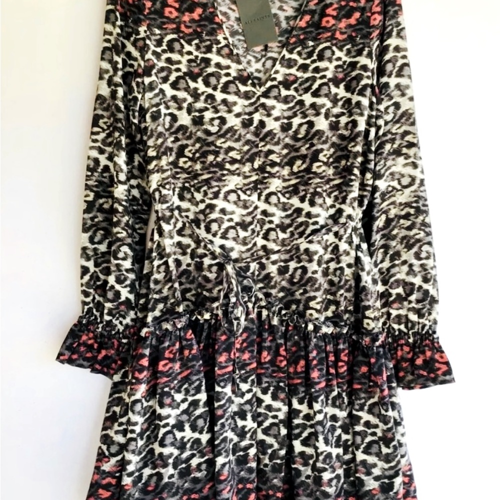 All Saints “Alia Juba” Silk Dress - Picture 2 of 7